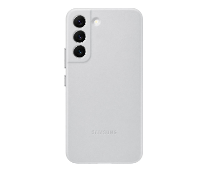 Etui do telefonów SAMSUNG Etui Leather Cover do Samsung S22 Light Gray